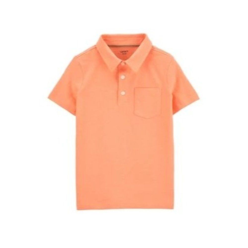 NWT carters Bright Orange Polo Y:6